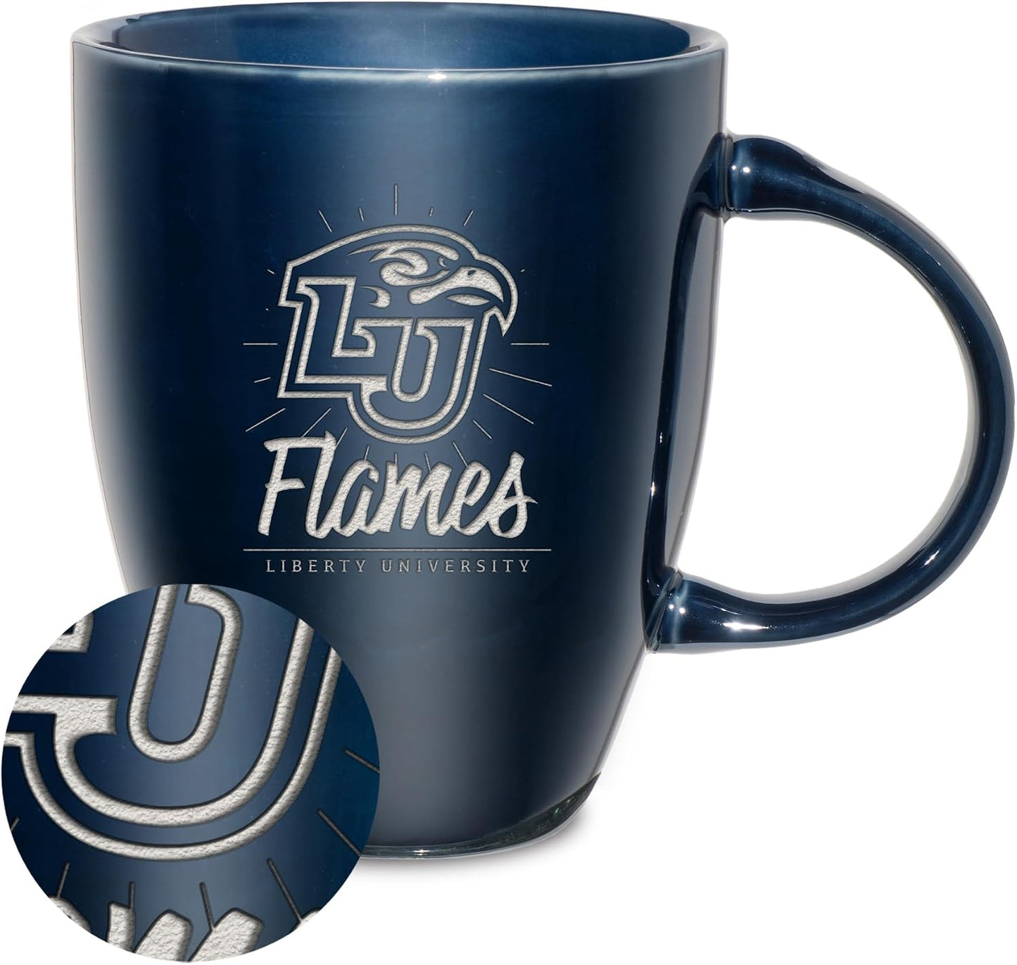 Taza cerámica NCAA grabado láser 18oz café té
