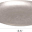 Set 6 Placas Redondas Acero Inox Plateado
