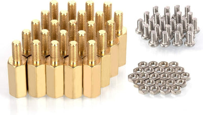 24 Pzas Cilindros Hex Latón para Raspberry Pi