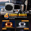 4 Pzas Faros LED 4x6" DOT aprobados
