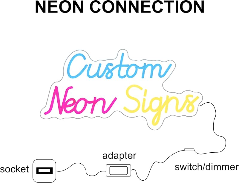 Accesorio luz neón LED con atenuador tacto