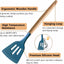 Set 5 Utensilios Silicona Antiadherente con Mango Madera