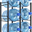 Soporte 5gal 3niv 6ranuras dispensador agua resistente