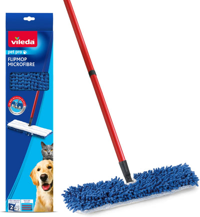 Trapeador microfibra para mascotas grande rojo
