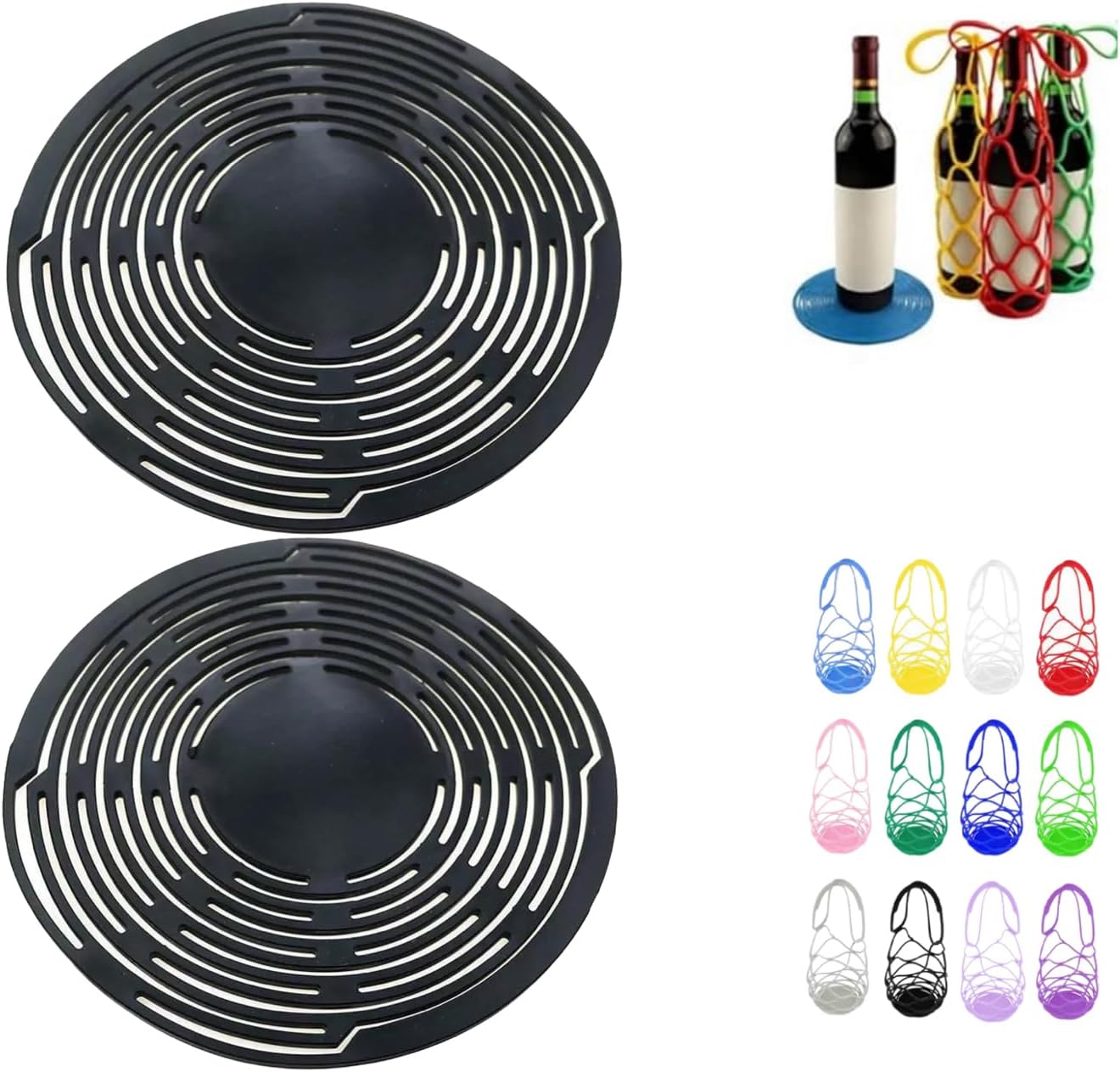 Bolsa organizadora silicona multiusos para vino y botellas