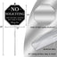 Cartel No Solicitar Casa y Patio 10x28" metal negro