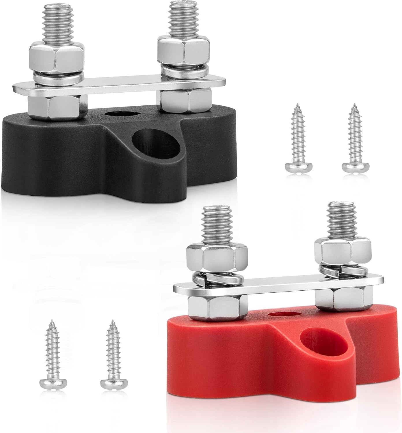 Bloque distribución 12V 100A poste batería auto barco