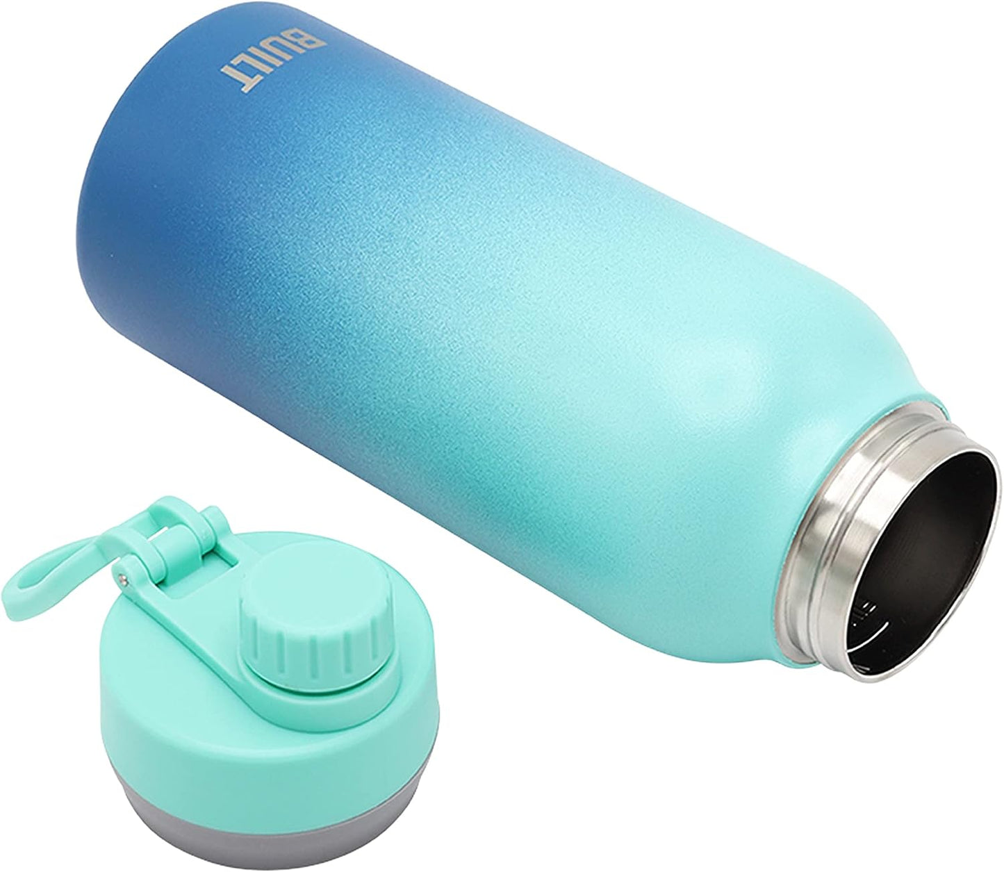 Botella acero inox doble pared vacío 32oz color azul