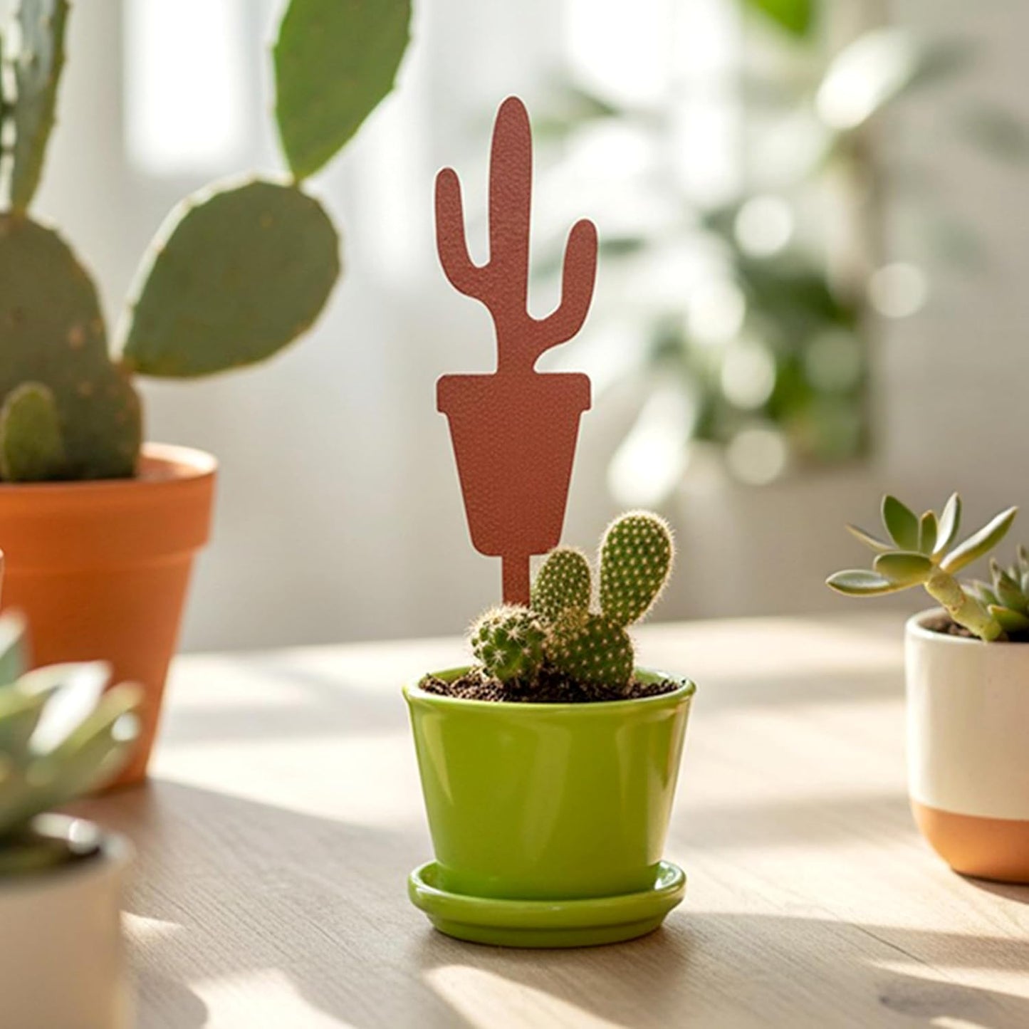 Estaca metal para jardín acero recubrimiento polvo