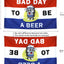 Banderines de cerveza 3x5pies para dormitorio universitario