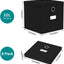 6 Pzas Cubos Almacenamiento Tela Plegables Negro 11x11"