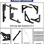 Kit accesorios puerta valla anti hundimiento resistente 150lb