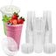 50 tazas plásticas con tapas y pajitas 32 oz para café helado y bebidas frías