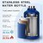 Botella agua aislada acero inox 64oz sin BPA popote 2en1