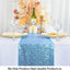 Camino mesa lentejuelas azul bebé 12x108pulg para fiestas