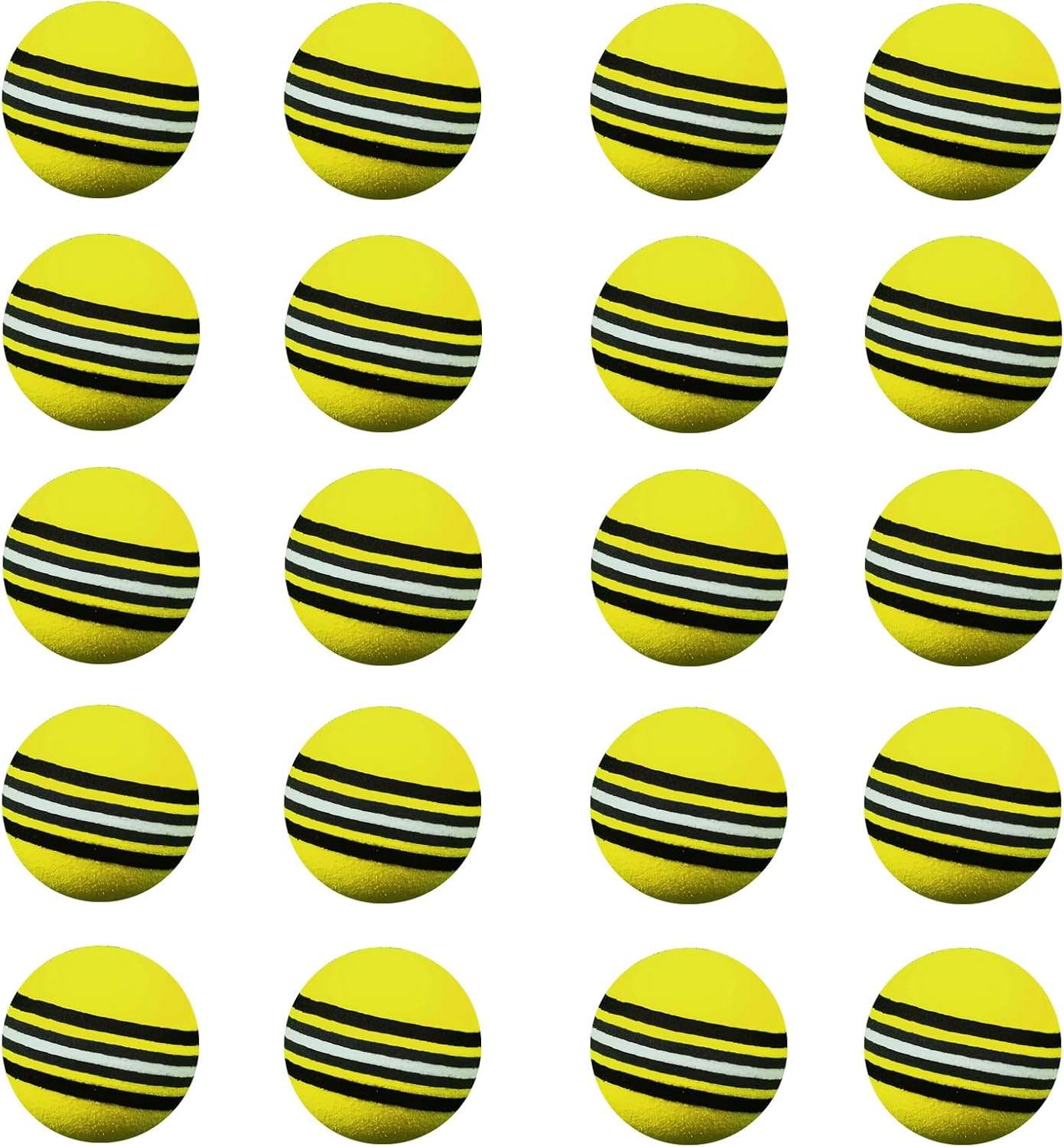 Pelotas golf esponja multicolor 20 pzas interiores