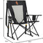 Silla camping plegable con reposabrazos y soporte bebidas