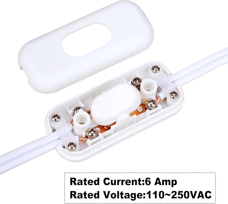 Interruptor encendido/apagado AC120V 10A para lámpara dormitorio