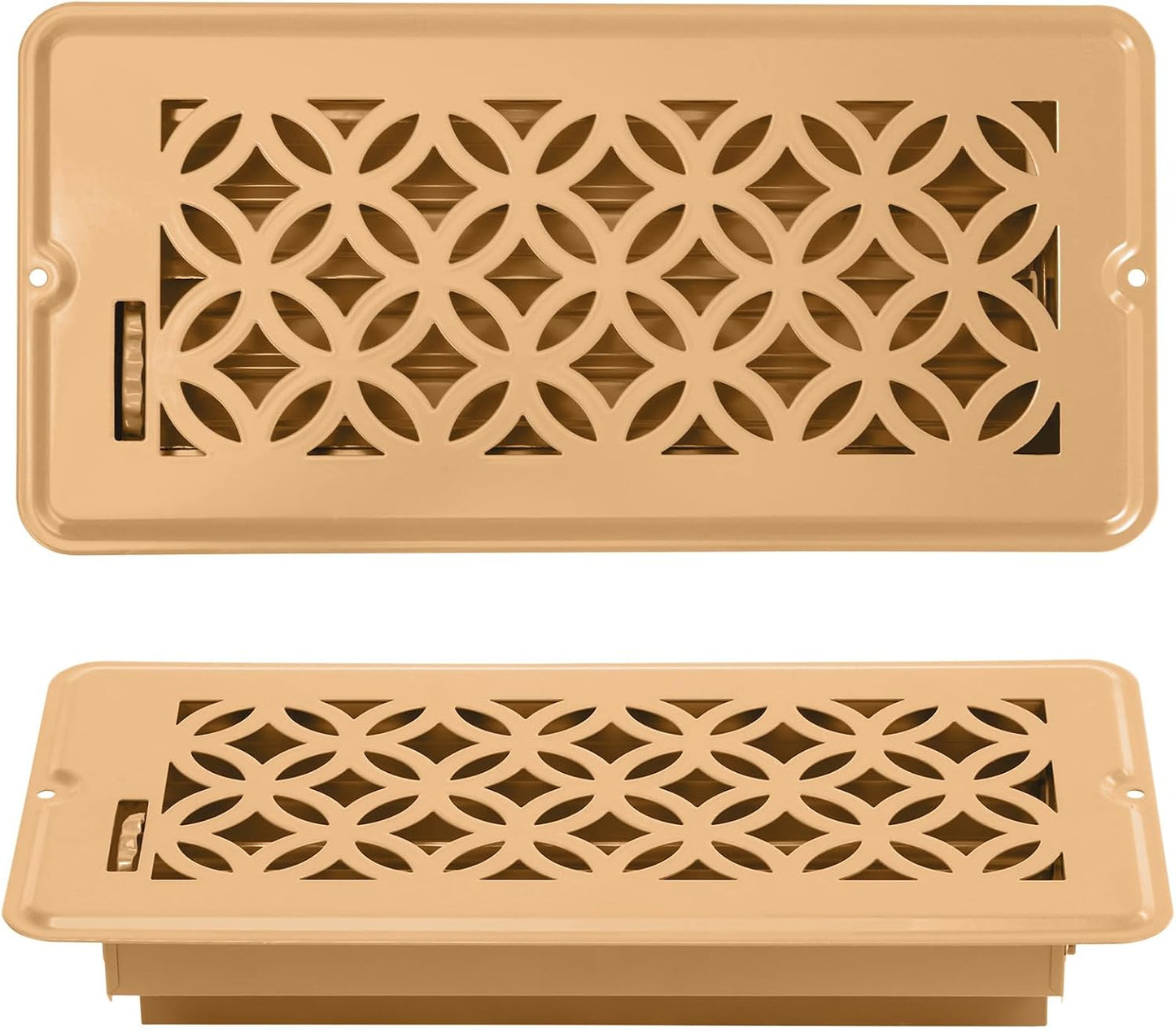 2 Cubiertas Ventilación Suelo 4x10pulg Ajustables