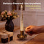 Velas falsas recargables 3 niveles brillo 10pulg
