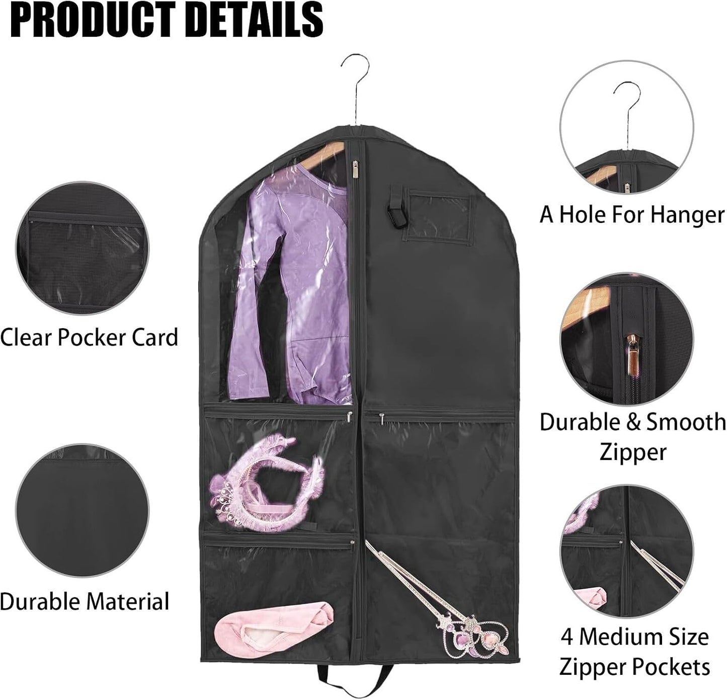 2 Bolsas Ropa Baile 40" para Bailarines