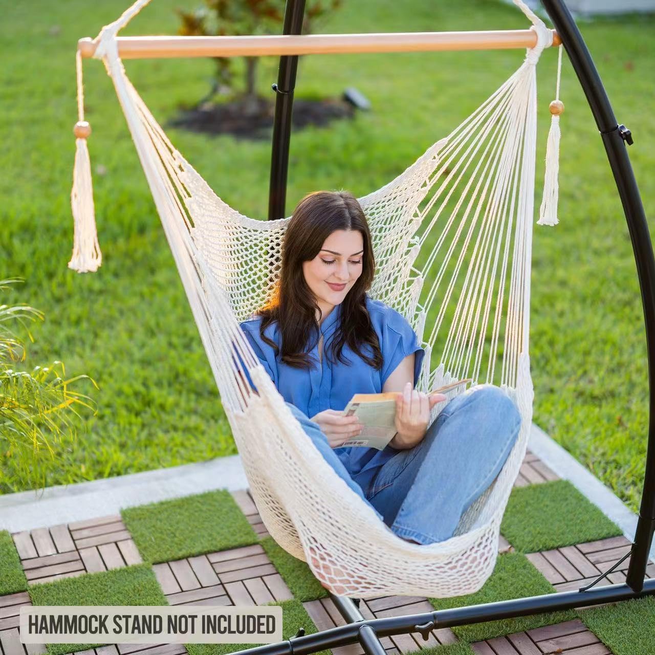 Silla Hamaca con Barra 300lb Exterior e Interior
