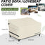 Funda sofá exterior 92x40x35" beige impermeable