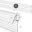 Sello puerta ducha PVC transparente 1/4x39 pulg 2 pzas