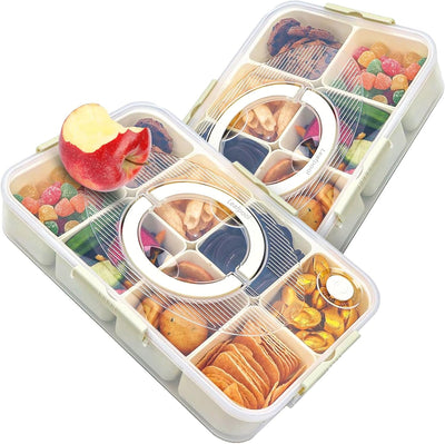 Caja aperitivos 2 bandejas lavavajillas con tapa