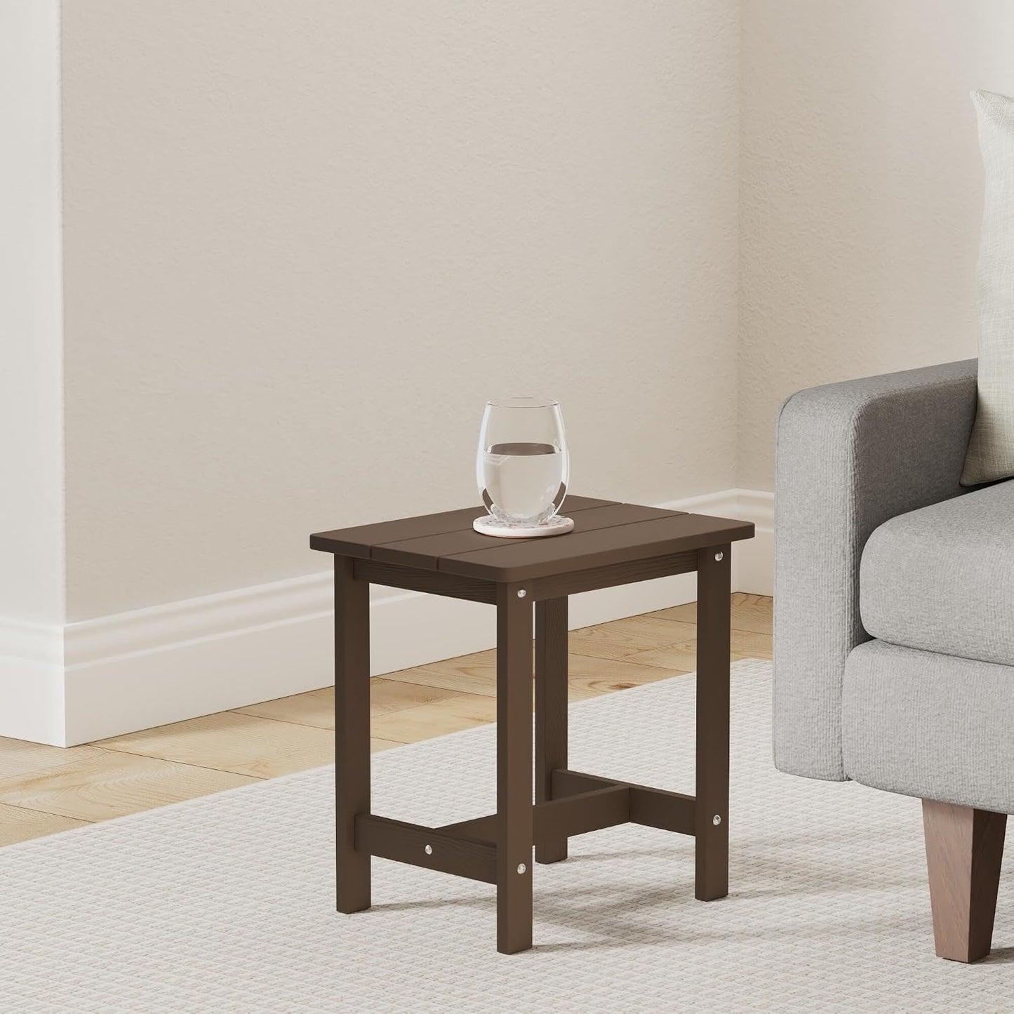 Mesa auxiliar exterior Adirondack resistente