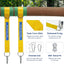 Kit correas columpio árbol seguro 2200lb 3.3pies