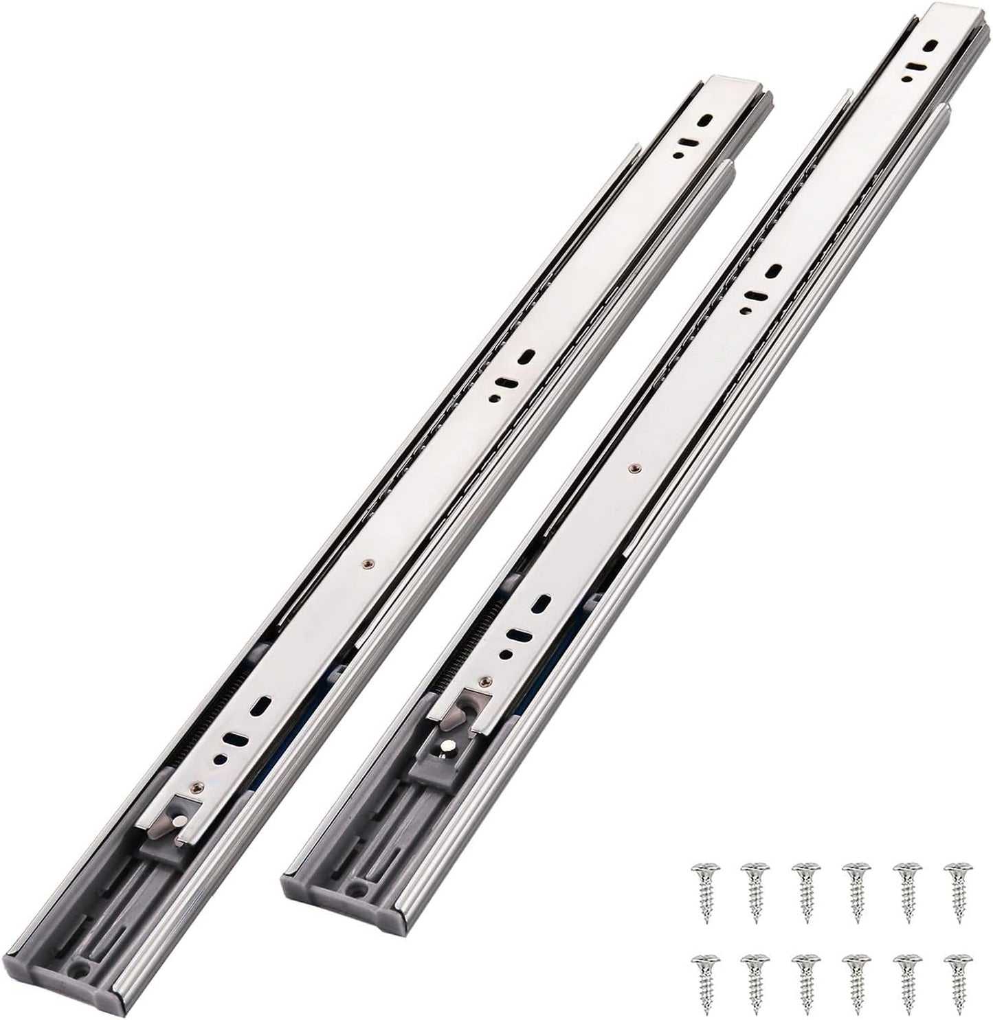 Rieles cajón 16pulg 6 pares rodamiento metal extensión completa