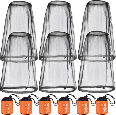 6 Fundas Mosquitos Red para Cabeza Malla Protección