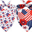 Bandana perro 4 de Julio 2 pzas bandera EE.UU. poliéster