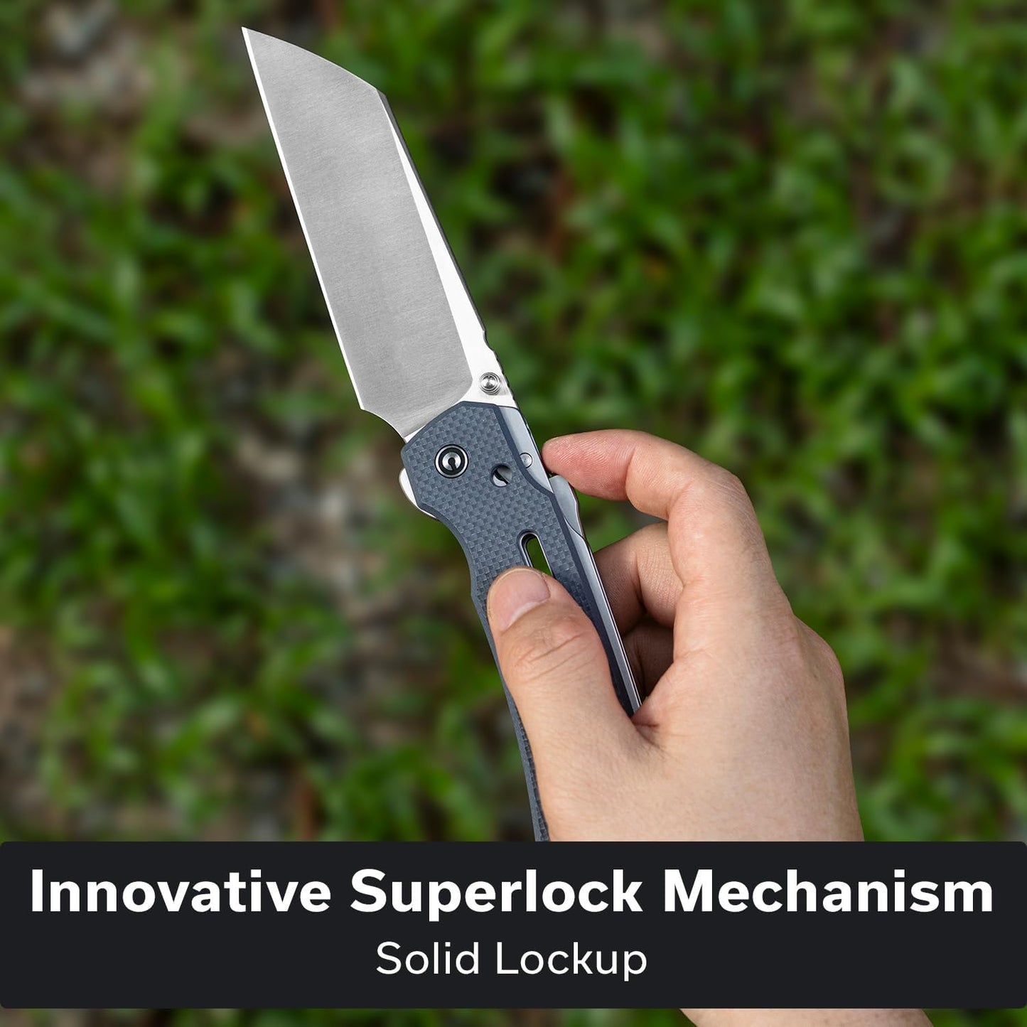 Cuchillo plegable superlock 4.2pulg hoja nitro-v mango G10