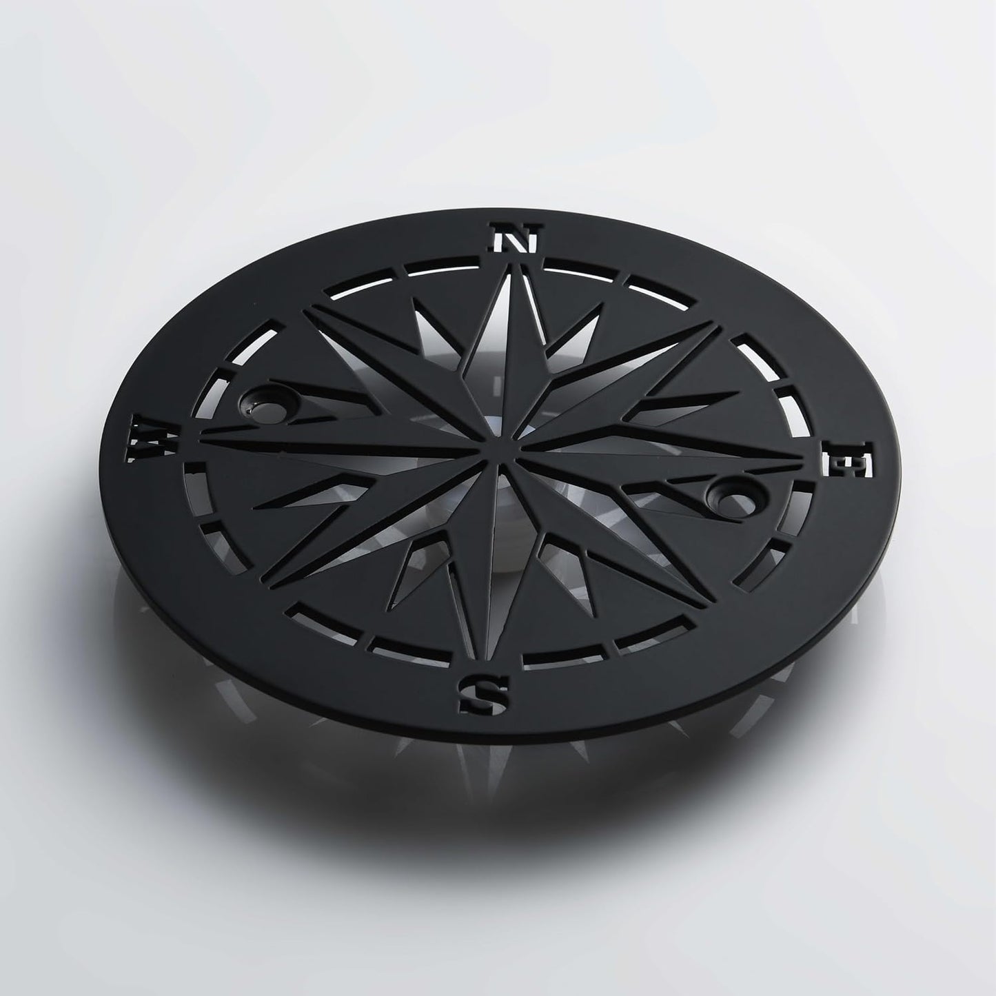 Cubierta drenaje ducha 4.25pulg escurridor piso negro