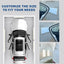 Protector pared garaje espuma adhesiva gruesa pack 4 blanco