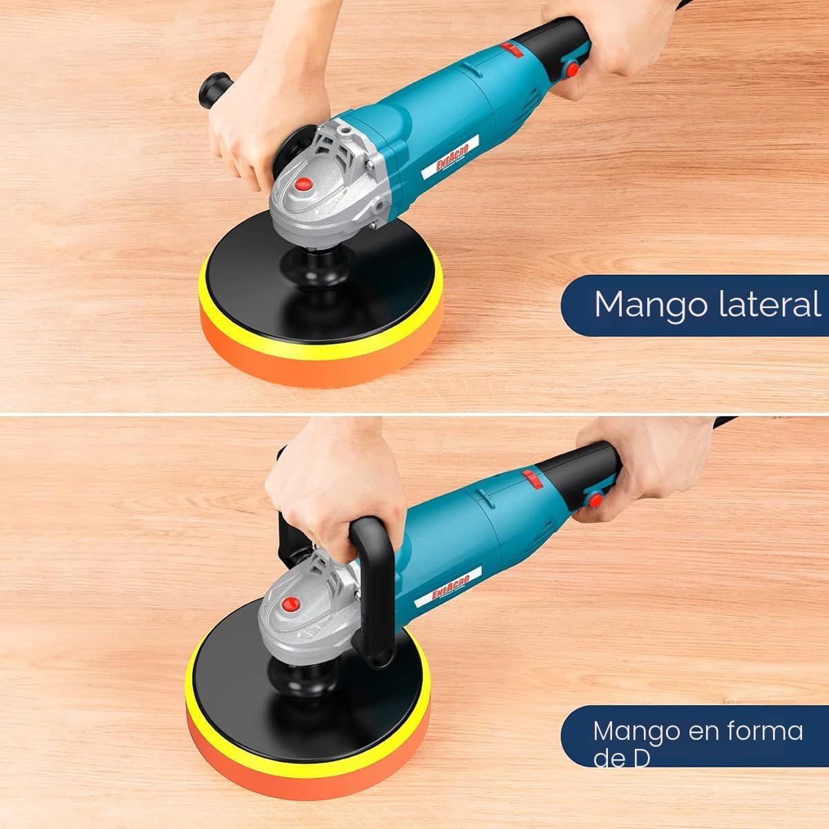 Pulidora automóvil 1600W 7pulg velocidad variable
