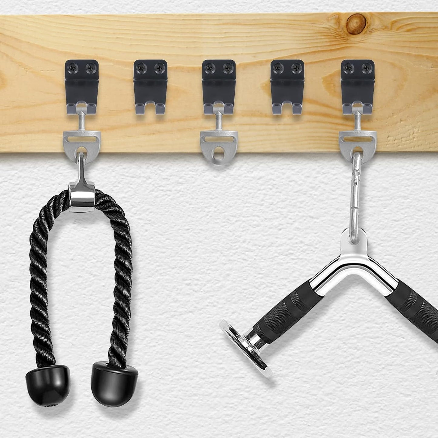 5 Pzas ganchos pared ajustables para hogar gimnasio