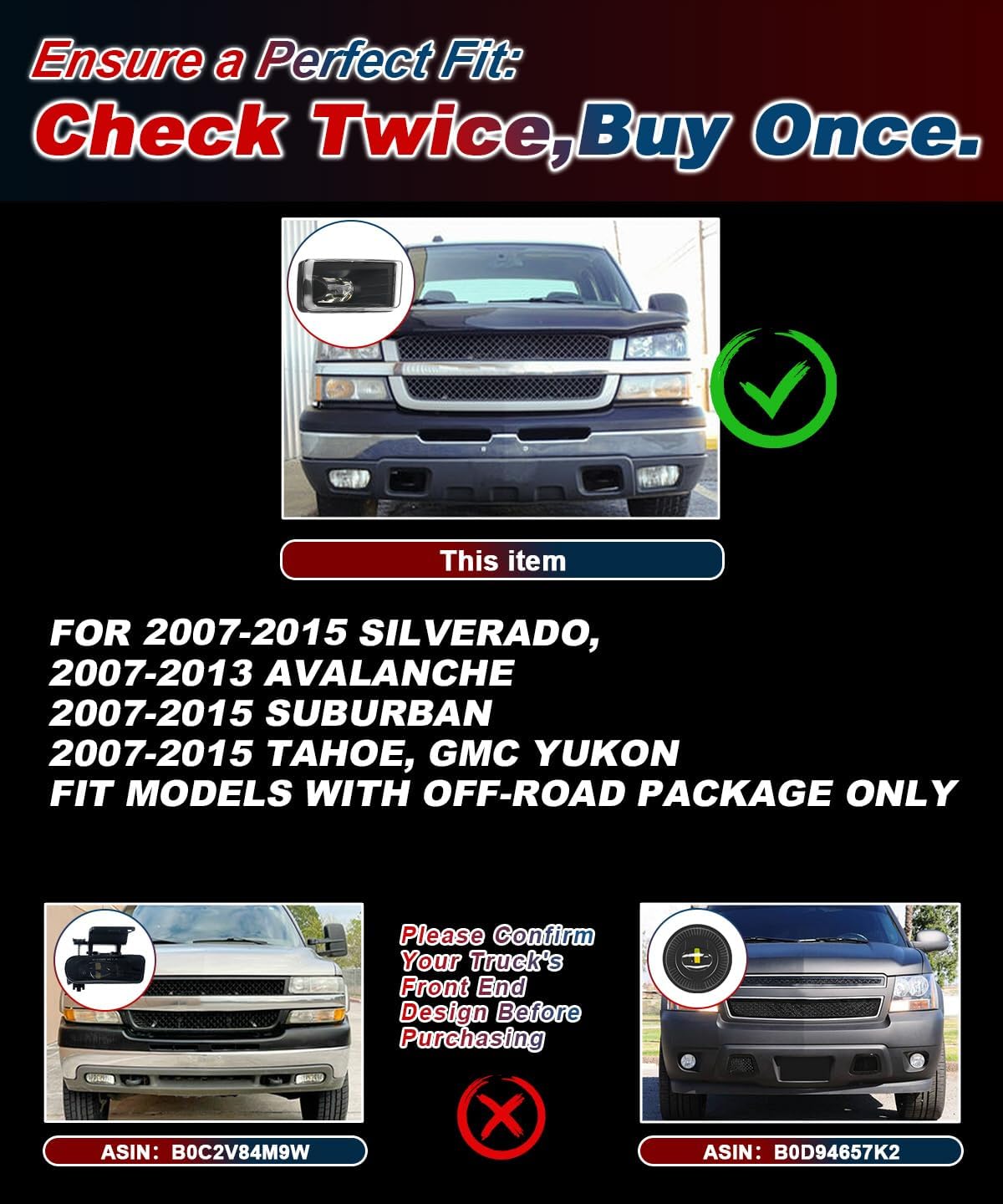 Luces antiniebla LED comp Chevy Silverado 07-15