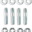Pernos carbohidratos 1-1/2" color plateado
