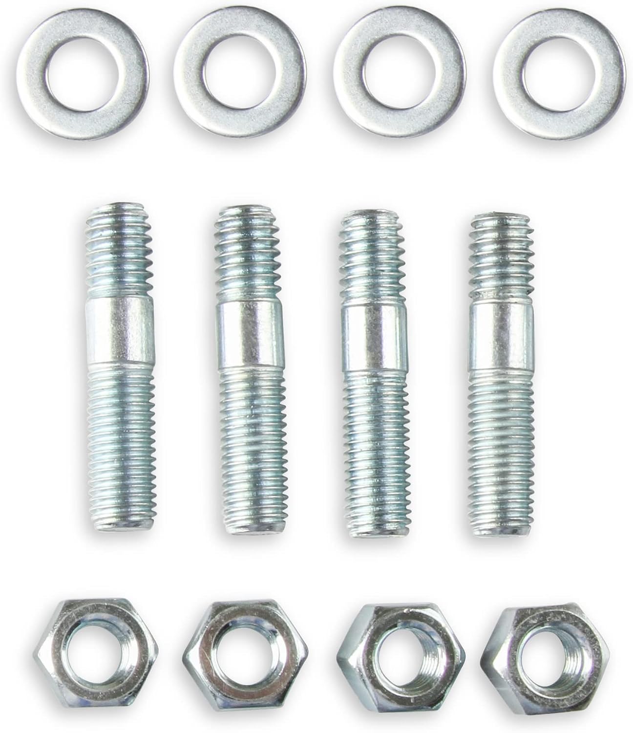 Pernos carbohidratos 1-1/2" color plateado