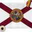 Bandera Florida 12x18" bordada para barco y hogar
