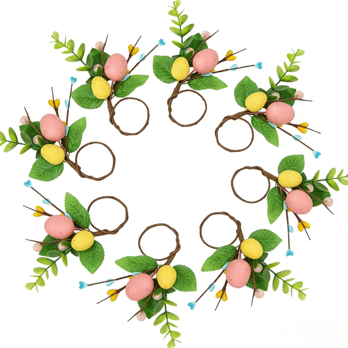 Servilleteros de Pascua para reunión y decoración de mesa de cena