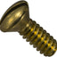 Tornillos máquina ovalados ranurados 6-32x3/8 48pzas