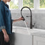 Grifo cocina profesional bronce veneciano rociador