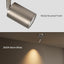 Foco LED ajustable 350° níquel cepillado sala dormitorio
