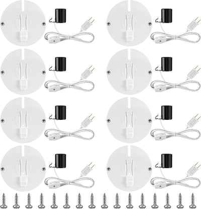 Kit luz E27 E26 con interruptor fusible enchufe decoración