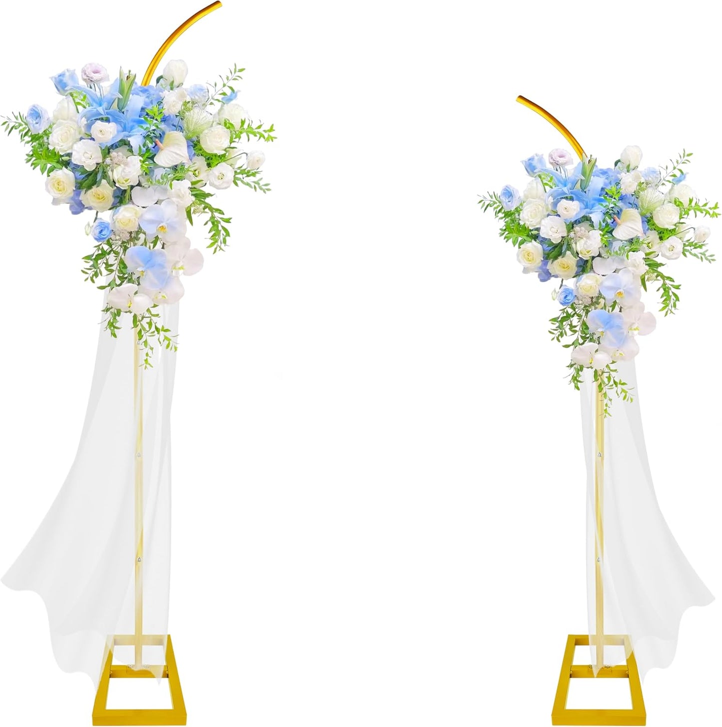 Soporte arco boda 7.58ft dorado reutiliz. decoración