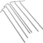 100 Estacas Acero Galvanizado 6-3/4" para Tienda de Campaña